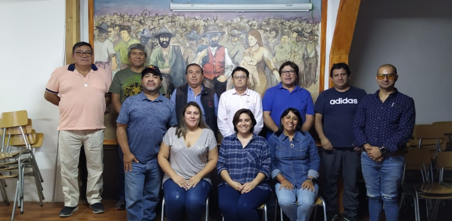 reunion de sindicatos del distrito candelaria para hablar de seguridad y covid pandemia